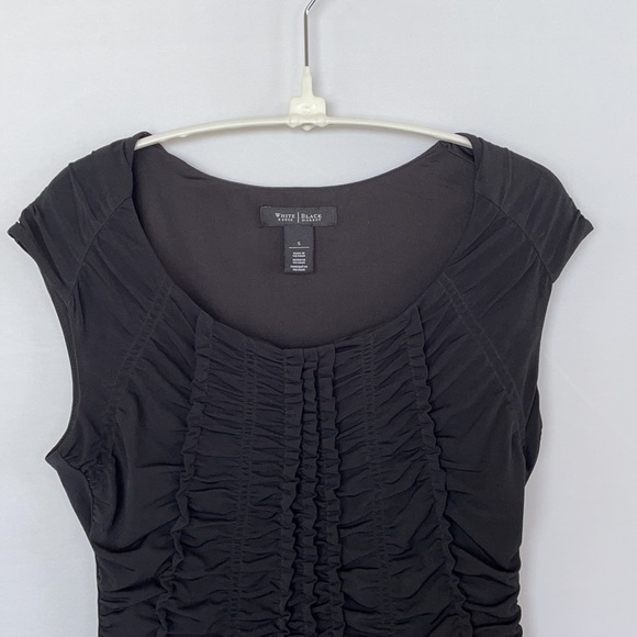 WHBM  Extended Sleeve Ruched Ruffle Top Size Small - Picture 13 of 14